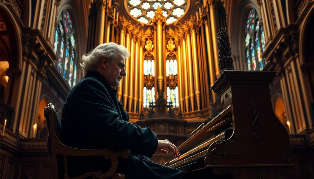 Johann Pachelbel à l’orgue : jeux d’orgue baroques
